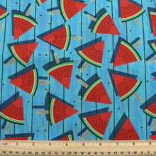 Load image into Gallery viewer, watermelon fruit cake cupcake ice cream popsicle printed fabric
