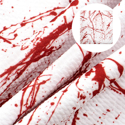paint splatter blood printed fabric