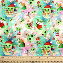 Load image into Gallery viewer, christmas day green series printed fabric
