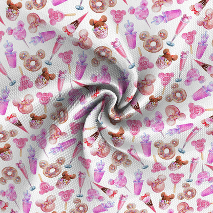 pink series printed fabric