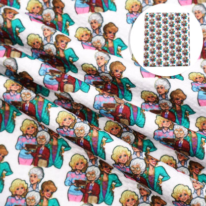 grandma printed fabric