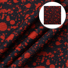 Load image into Gallery viewer, blood paint splatter printed fabric
