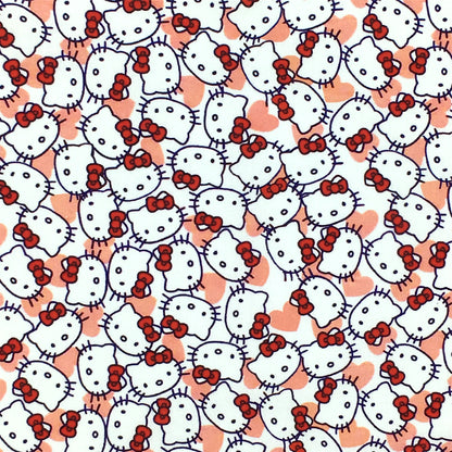 heart love valentines day printed fabric