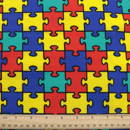 autism awareness printed fabric