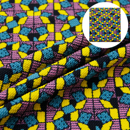 plaid grid patchwork quilt printed fabric