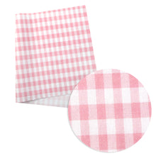 Load image into Gallery viewer, plaid grid pink series printed fabric
