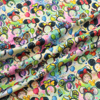 crochet headband hairband printed fabric