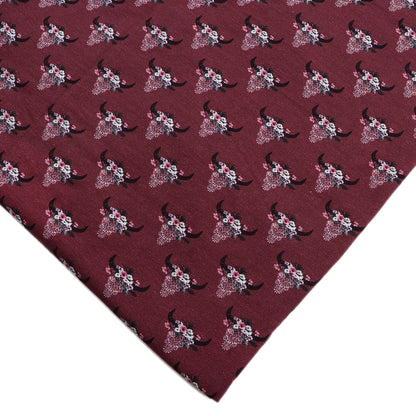 flower floral red series cow pattern printed fabric