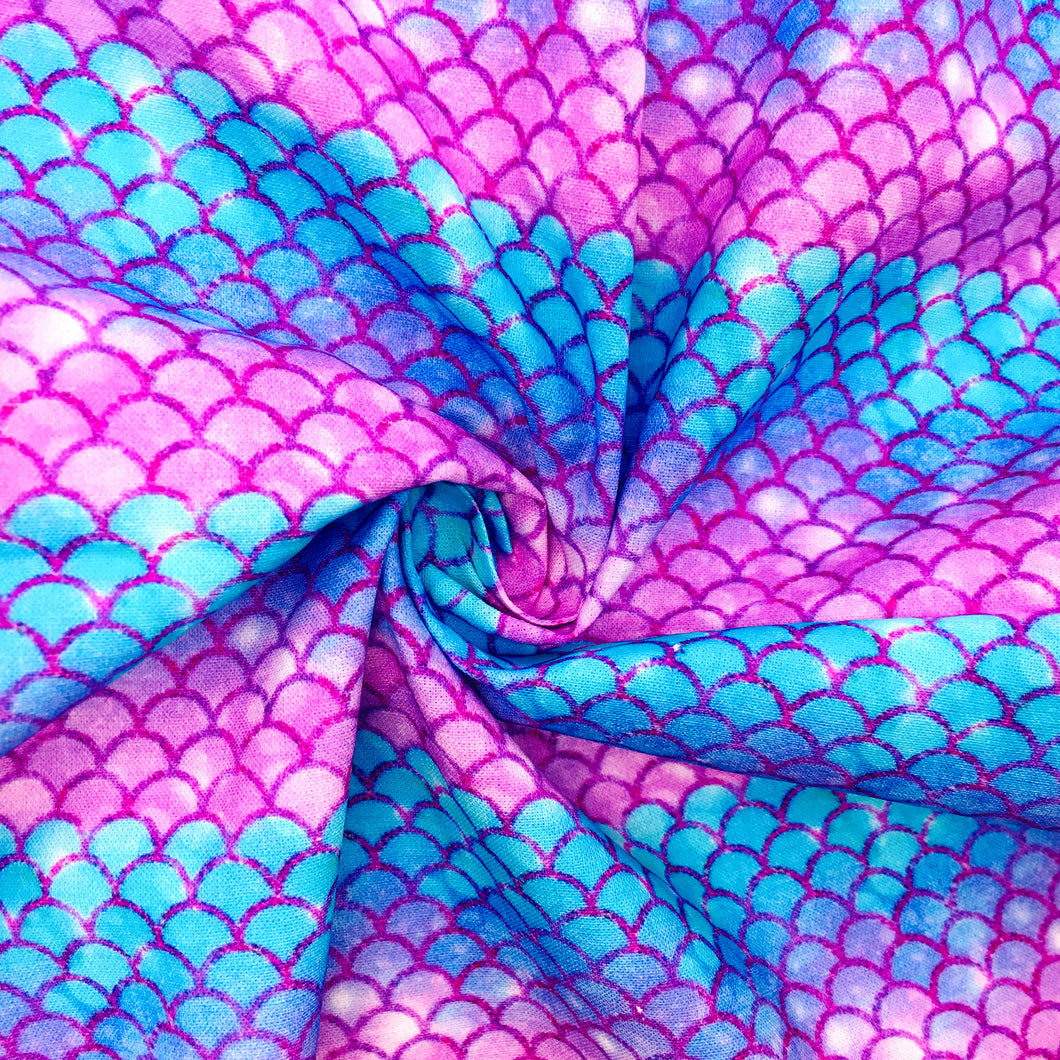 fish scales mermaid scales printed fabric