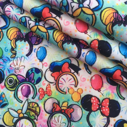 crochet headband hairband printed fabric