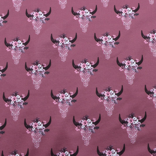 flower floral red series cow pattern printed fabric