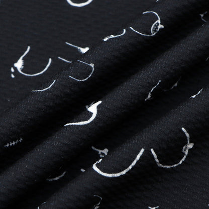 breast cancer paint splatter printed fabric