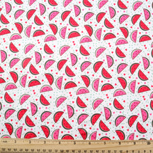 Load image into Gallery viewer, watermelon dots spot printed fabric
