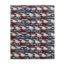 Load image into Gallery viewer, sailor anchor stripe printed fabric
