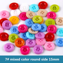 Load image into Gallery viewer, 100PCS mix colors plastic buttons
