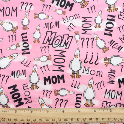 mother printed fabric