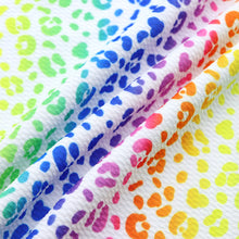 Load image into Gallery viewer, gradient color rainbow color leopard cheetah printed fabric
