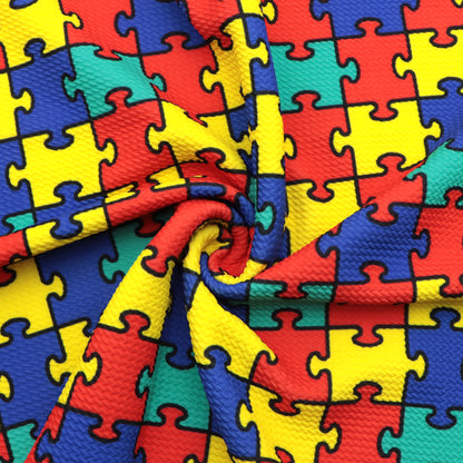 autism awareness printed fabric