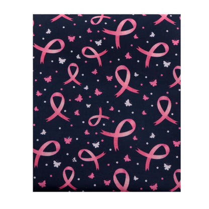 breast cancer butterfly awareness printed fabric