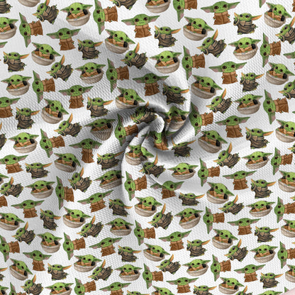 green series printed fabric