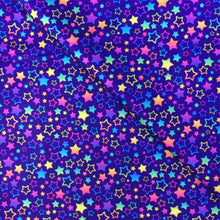 Load image into Gallery viewer, gradient color star starfish purple series printed fabric
