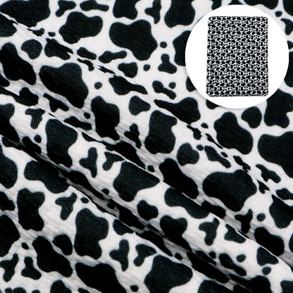 cow pattern printed fabric