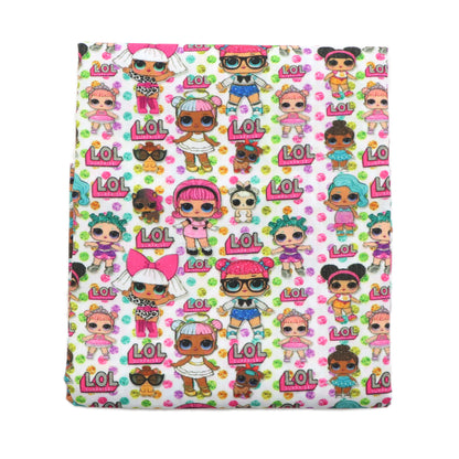 dots spot printed fabric