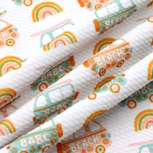 Load image into Gallery viewer, rainbow color letters alphabet printed fabric
