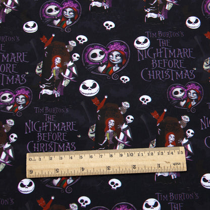 heart love printed fabric