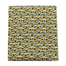 Load image into Gallery viewer, flower floral sunflower stripe yellow series printed fabric
