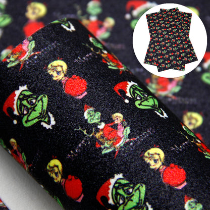 christmas day printed fabric