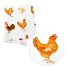 Load image into Gallery viewer, turkey chicken printed fabric
