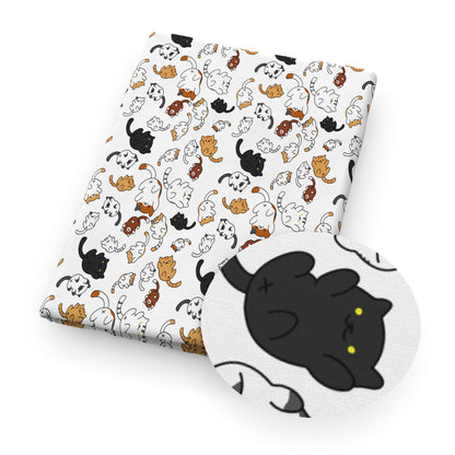 cat printed fabric