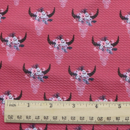 flower floral red series cow pattern printed fabric