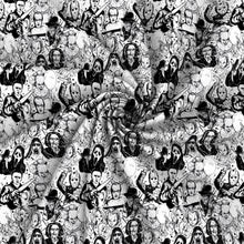 Load image into Gallery viewer, black and white series printed fabric
