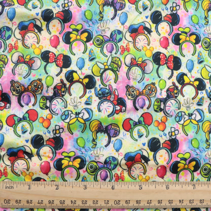 crochet headband hairband printed fabric