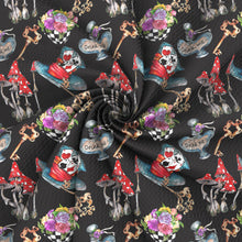 Load image into Gallery viewer, cap hat mushroom flower floral poker printed fabric
