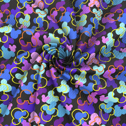 black series printed fabric