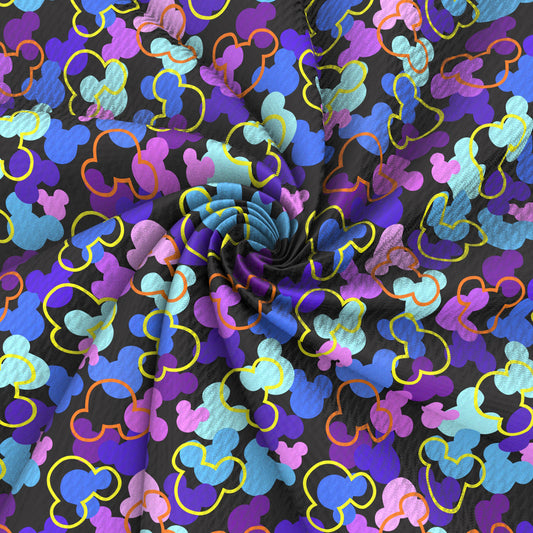 black series printed fabric