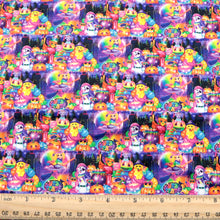 Load image into Gallery viewer, rainbow color dog puppy printed fabric
