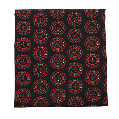 fire truck fire hydrant firemen printed fabric