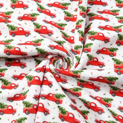 christmas day printed fabric