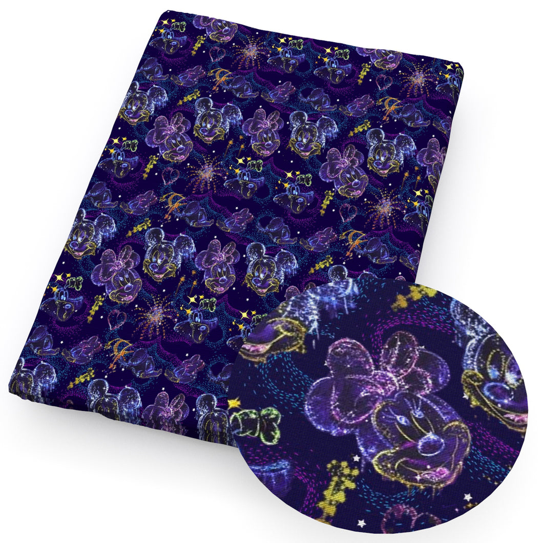 purple series printed fabric