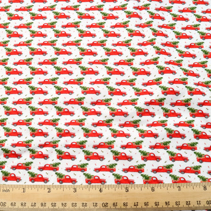 christmas day printed fabric