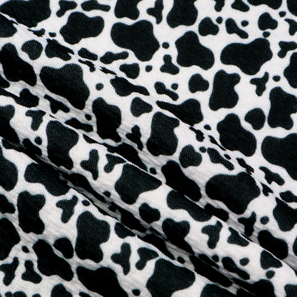 cow pattern printed fabric
